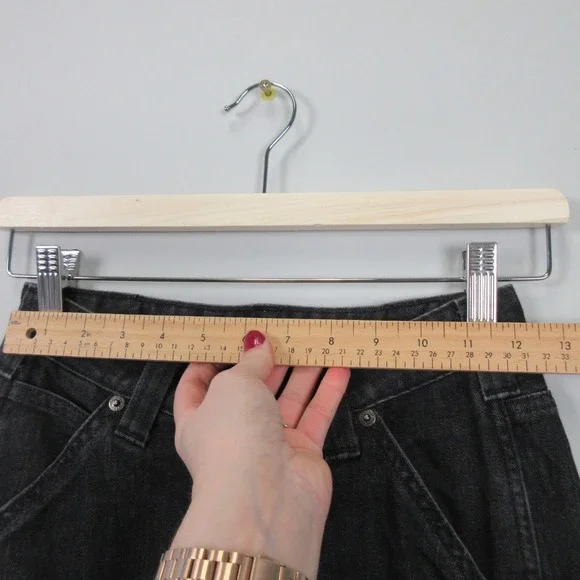 Dovetail Workwear The Maven Slim Jeans Black Size 0 Inseam 28 Stretch Knee Patch - Picture 2 of 12